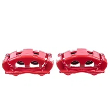 Front RED CALIPER PAIR W/BRKT image 2