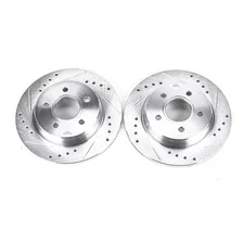 Rear DRILLEDSLOTTED ROTOR PAIR for Ford Focus image 2