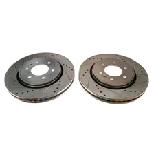 Front DRILLEDSLOTTED ROTOR PAIR image 2