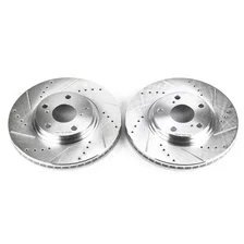 Front DRILLEDSLOTTED ROTOR PAIR image 2