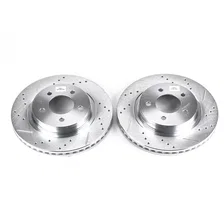 Front DRILLEDSLOTTED ROTOR PAIR image 2