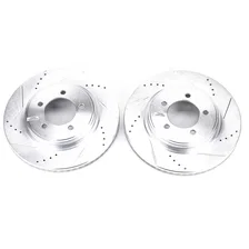 Front DRILLEDSLOTTED ROTOR PAIR image 2