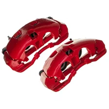 Front RED CALIPER PAIR W/BRKT for Ford image 6