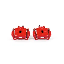 Front RED CALIPER PAIR W/BRKT image 2