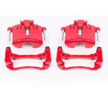 Front RED CALIPER PAIR W/BRKT image 2