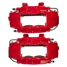 Front RED CALIPER PAIR W/O BRKT for Ford Mustang image 4