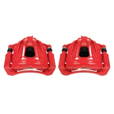 Front RED CALIPER PAIR W/BRKT for Jeep Liberty image 2