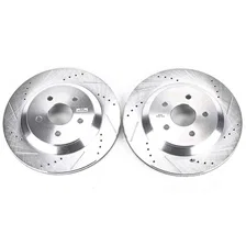 Rear DRILLEDSLOTTED ROTOR PAIR image 2