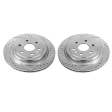 Rear DRILLEDSLOTTED ROTOR PAIR image 2