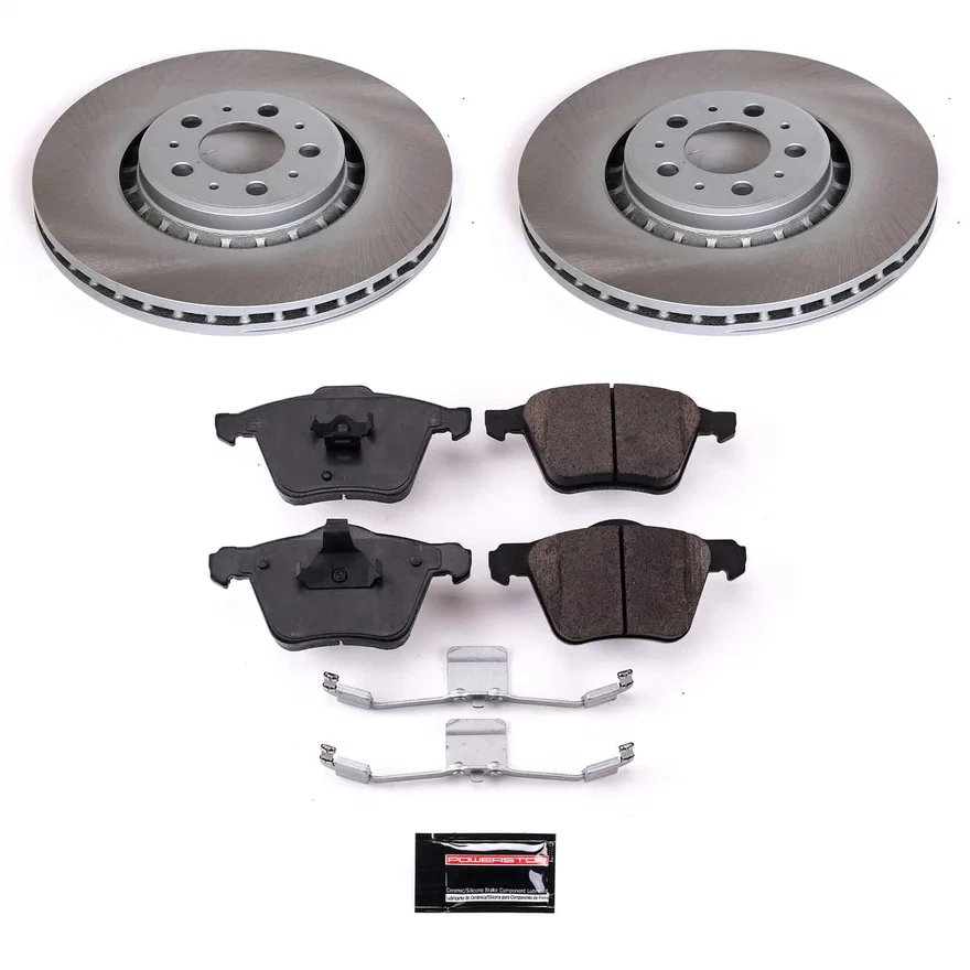 Front SEMI-COATED ROTOR KIT for Volvo XC90