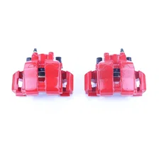 Front RED CALIPER PAIR W/BRKT image 2