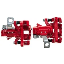 Rear RED CALIPER PAIR W/BRKT image 5