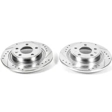 Rear DRILLEDSLOTTED ROTOR PAIR image 2
