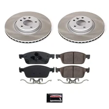 Front SEMI-COATED ROTOR KIT for Ford image 1