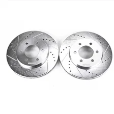 Front DRILLEDSLOTTED ROTOR PAIR image 2