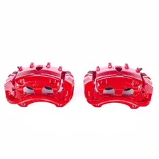 Front RED CALIPER PAIR W/BRKT for Cadillac CTS image 2