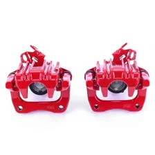 Rear RED CALIPER PAIR W/BRKT image 2