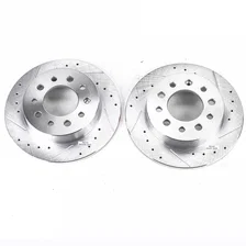 Rear DRILLEDSLOTTED ROTOR PAIR for Hyundai Tiburon image 2