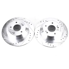 Rear DRILLEDSLOTTED ROTOR PAIR image 2