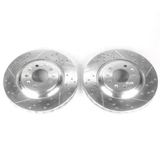 Front DRILLEDSLOTTED ROTOR PAIR image 2