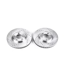 Front DRILLEDSLOTTED ROTOR PAIR image 2