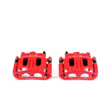 Front RED CALIPER PAIR W/BRKT for Ford image 2