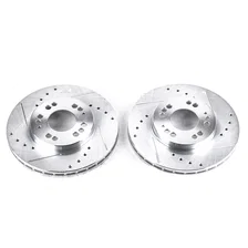 Front DRILLEDSLOTTED ROTOR PAIR image 2