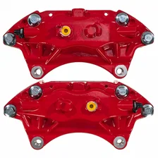 Front RED CALIPER PAIR W/O BRKT for Subaru image 3
