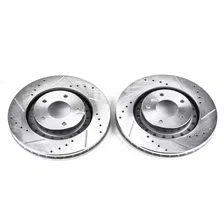 Front DRILLEDSLOTTED ROTOR PAIR image 2