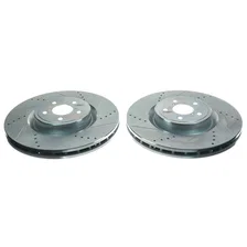 Front DRILLEDSLOTTED ROTOR PAIR image 2