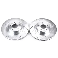 Front DRILLEDSLOTTED ROTOR PAIR image 2