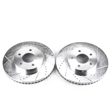Front DRILLEDSLOTTED ROTOR PAIR image 2