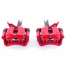 Rear RED CALIPER PAIR W/BRKT for Chevrolet image 2