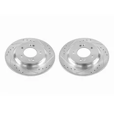 Rear DRILLEDSLOTTED ROTOR PAIR image 2