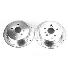 Rear DRILLEDSLOTTED ROTOR PAIR image 2
