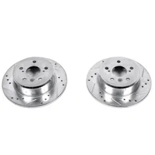 Rear DRILLEDSLOTTED ROTOR PAIR image 2