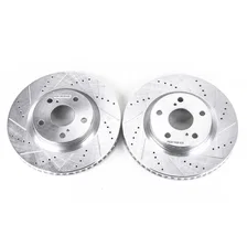 Front DRILLEDSLOTTED ROTOR PAIR image 2