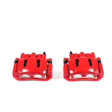 Front RED CALIPER PAIR W/BRKT image 2