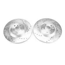 Front DRILLEDSLOTTED ROTOR PAIR image 2