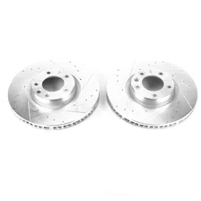 Front DRILLEDSLOTTED ROTOR PAIR image 2