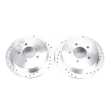 Rear DRILLEDSLOTTED ROTOR PAIR image 2