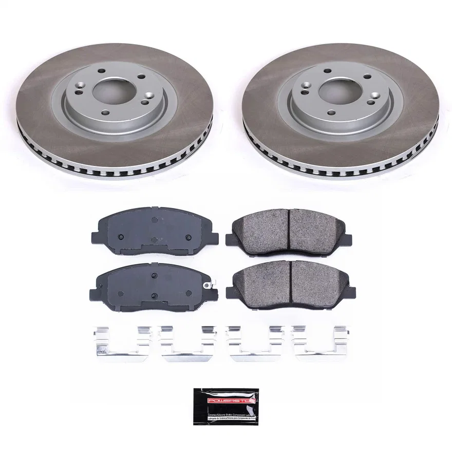Front SEMI-COATED ROTOR KIT for Hyundai Santa Fe
