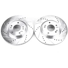 Front DRILLEDSLOTTED ROTOR PAIR image 2