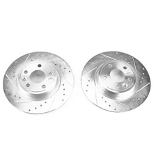 Rear DRILLEDSLOTTED ROTOR PAIR image 2