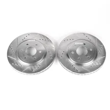 Front DRILLEDSLOTTED ROTOR PAIR image 2