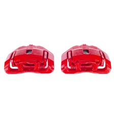 Front RED CALIPER PAIR W/BRKT for BMW image 2