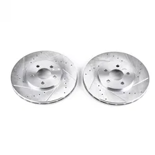 Front DRILLEDSLOTTED ROTOR PAIR image 2