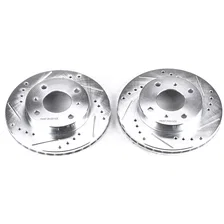 Front DRILLEDSLOTTED ROTOR PAIR image 2
