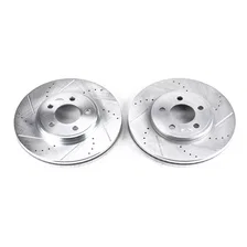 Front DRILLEDSLOTTED ROTOR PAIR image 2