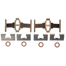 Rear RED CALIPER PAIR W/BRKT image 7